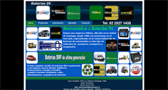 Desktop Screenshot of baterias20.cl
